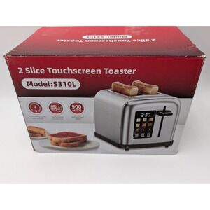 Mecity Stainless Steel Toaster 2-Slice with Touch Screen